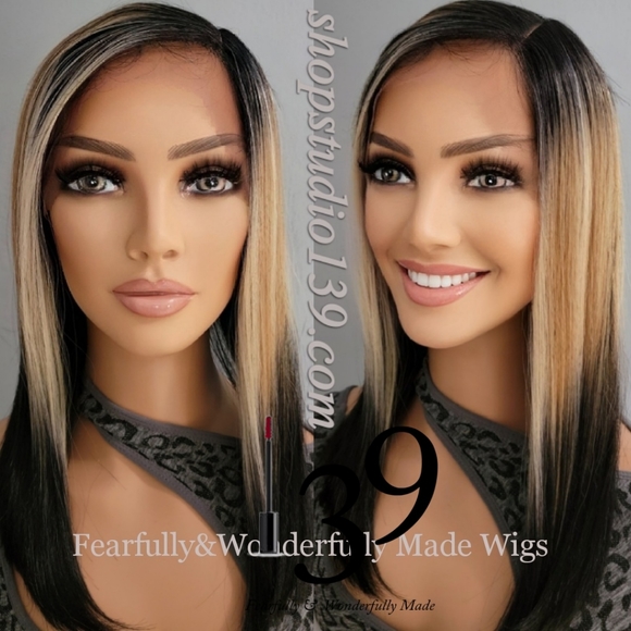 Human hair 3tone bob wig - Picture 3 of 3